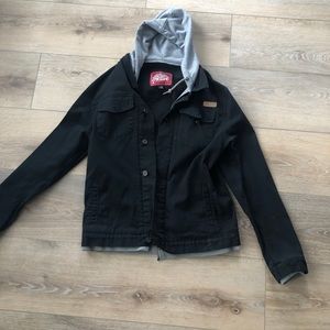 Hybrid Sweatshirt inline, jacket outside